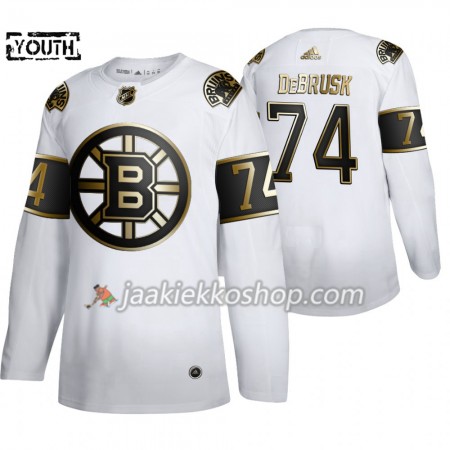 Lapsille NHL Boston Bruins Pelipaita Jake DeBrusk 74 Adidas 2019-20 Golden Edition Valkoinen Authentic
